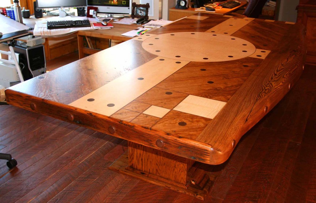 (C)Copyright 2007-9 That Architect, All Rights Reserved Worldwide.  Actual finished Appalachian Conference Table designed by That Architect Architect.