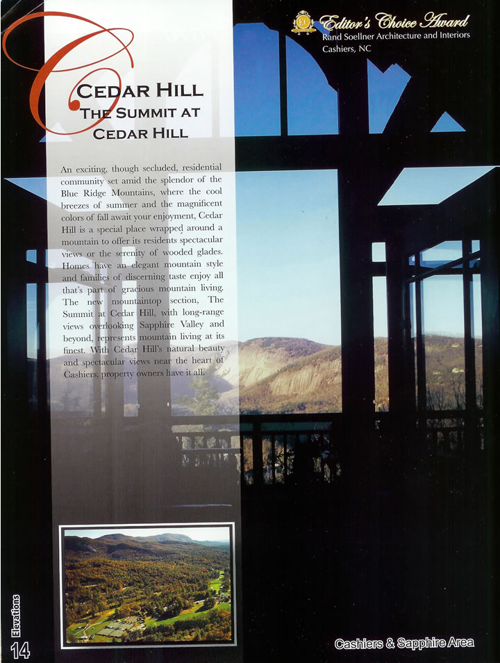 cashiers nc architect