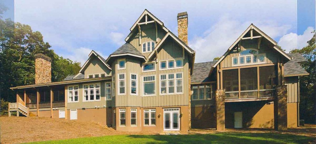 Large windows, and many of them are a characteristic of That Architect Architect custom homes.