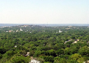 Fredericksburg from the top of Cross Mountain
