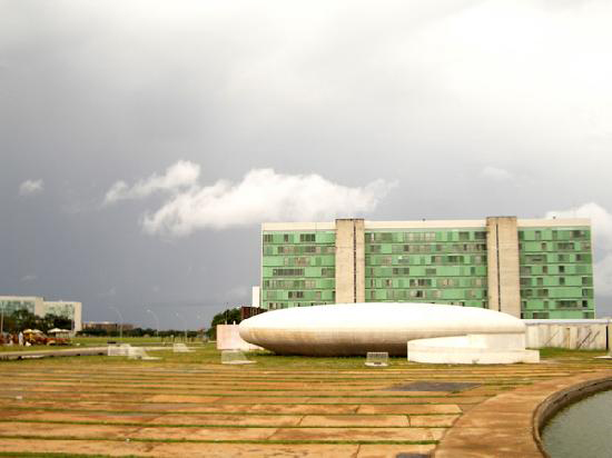 Brasilia: buildings as objects of modern art sitting on pristine platforms